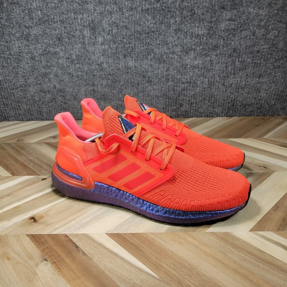 Adidas Ultraboost 20 ISS Solar Red Mens Size 11.5 Running Shoes Sneakers FV8451